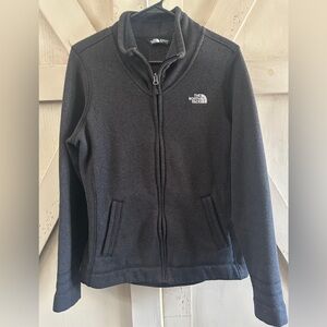 The North Face Women’s Charcoal Gray Fleece Zip-Up Jacket